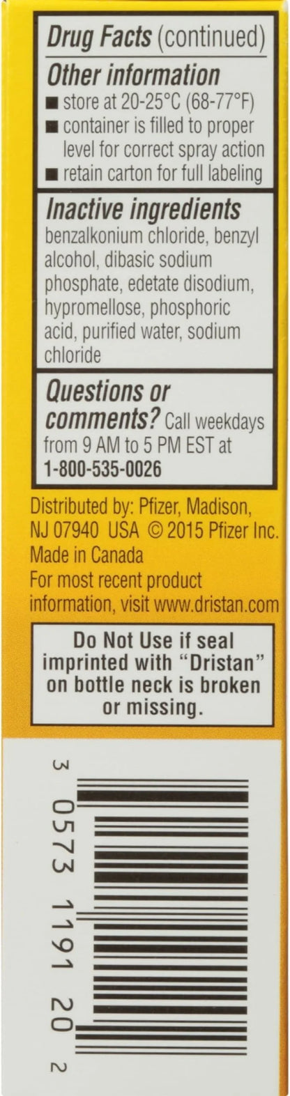 Dristan 12-Hour Nasal Spray, 0.5 Fl 3)