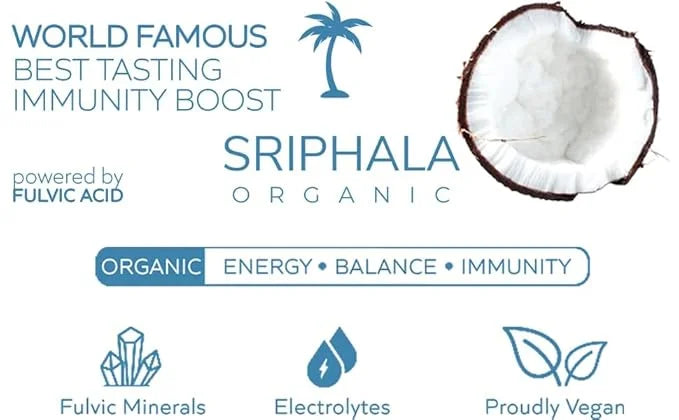 Sriphala Mineral Rich Nutritious Coconut Water Organic – with Fulvic Acid + Electrolyte Water – Non-GMO, Keto, Gluten-Free...