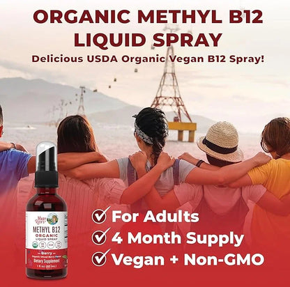 MaryRuth Organics Vitamin B12 Spray B12 Liquid B12 Vitamin 1 Fl