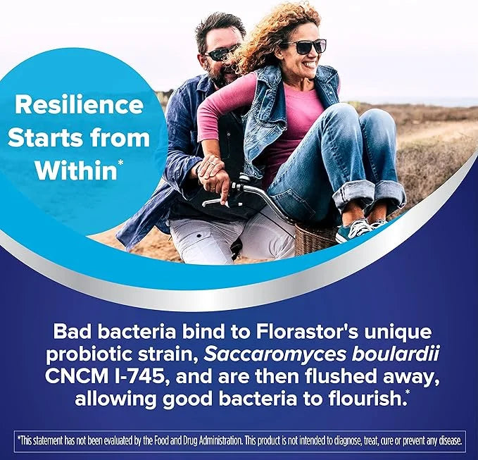 Florastor Probiotics for Digestive & Immune 54 Capsules,