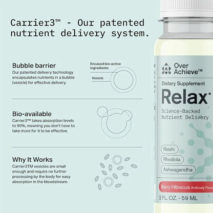Relax Drink for Relaxation and Stress 12 Pack 2oz