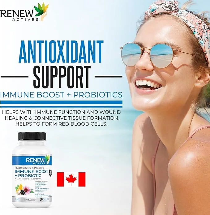 Renew Actives Wellness Support Supplement: Elderberry 60 Vegan