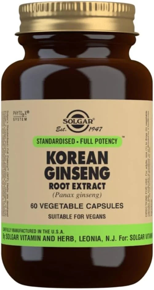 Solgar Korean Ginseng Root Extract, 60 60 Servings