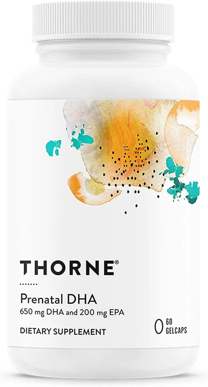 THORNE Prenatal DHA 650 mg 200 mg 60 Capsules