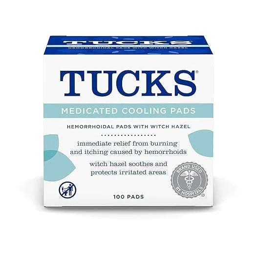 TUCKS Medicated Cooling Pads, 100 Count