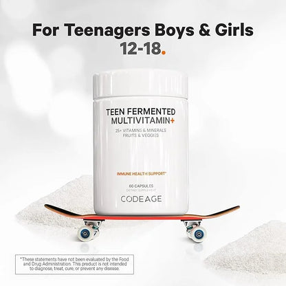 Codeage Teen’s Daily Multivitamin Supplement, 25+ Omega-3, 60 60 Ct