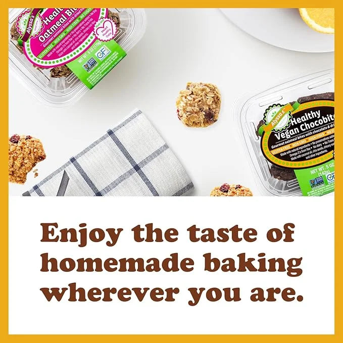 Alyssa’s Vegan Chocobites ⎸ Gluten Free Cookies, Healthy Snacks from The Bakery ⎸ Dairy Free, Sugar Free, Low Carb, Keto P...