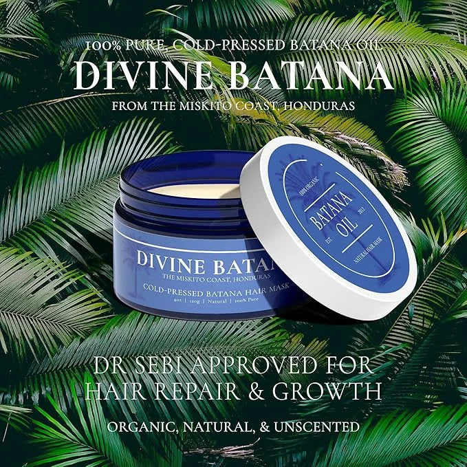100% COLD-PRESSED (Unscented) Batana Oil - Thicker, Fuller Hair! Fights Thinning & Promotes Growth. A Hair & Scalp 'SUPERF...