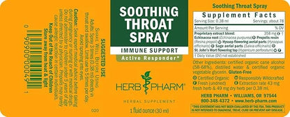 Herb Pharm Soothing Throat Spray Herbal 1 Fl 1)