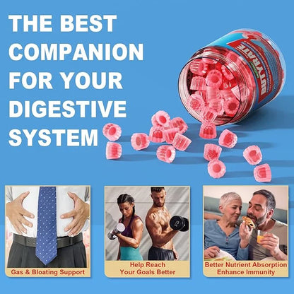 Butyrate Gummies with Probiotic + Prebiotic 9 Billion Omega-3, Inulin,
