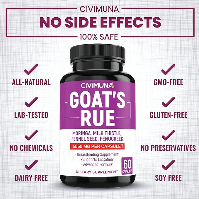 (2 Packs) Goat’s Rue Capsules 5050mg 4 Months