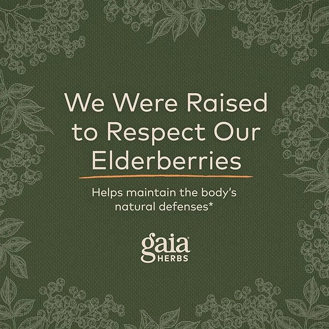 Gaia Herbs Black Elderberry(Sambucus Nigra) Syrup-Immune Formula-3 Fl (18-Day Supply)