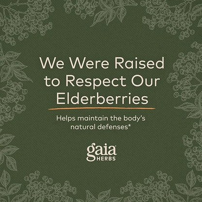 Gaia Herbs Black Elderberry(Sambucus Nigra) Syrup-Immune Formula-3 Fl (18-Day Supply)