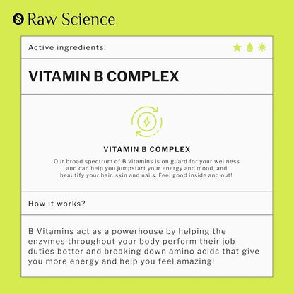 Liquid Vitamin B Complex Supplement – B3, B6, B6, B9 B9 & 2oz