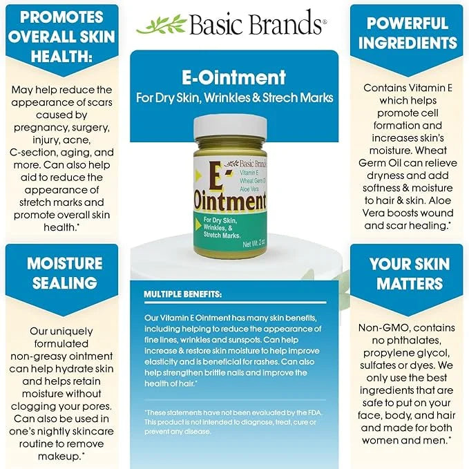 Basic Brands Vitamin E Ointment, 2