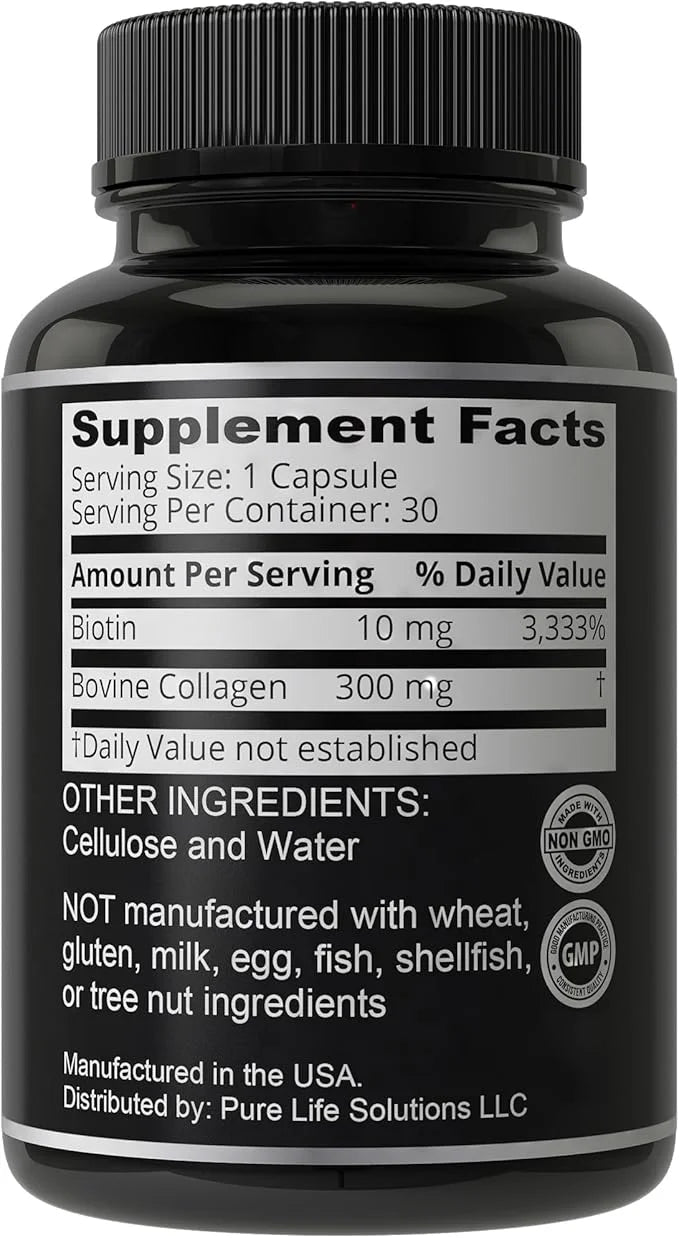 Biotin and Collagen Supplements 10000mcg Biotin 2-in-1 Hair
