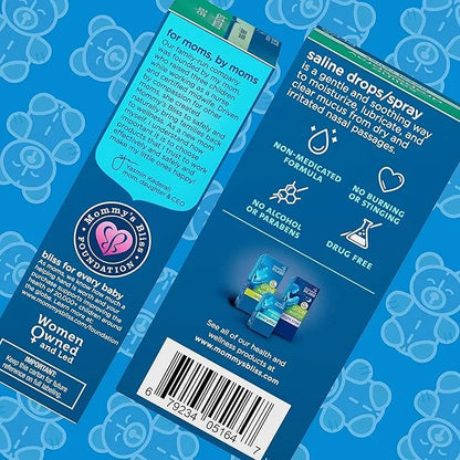 Mommy's Bliss Saline Drops/Spray, Nasal Relief 1 Fl 2)