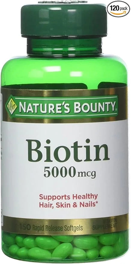 Nature's Bounty Biotin 5000 mcg, 60 2)
