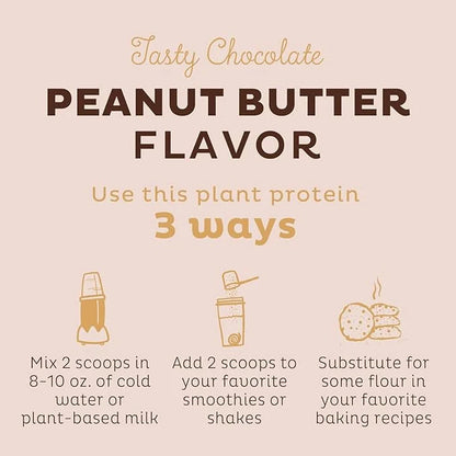 KOS Vegan Protein Powder, Chocolate Peanut Butter 10 Servings