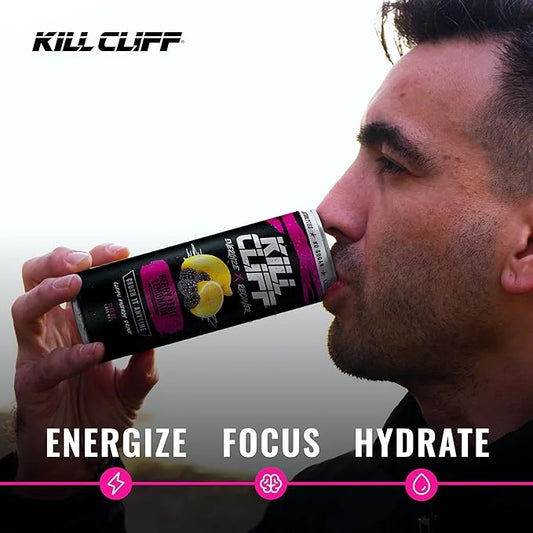 Kill Cliff Recovery Energy Drink, Berry Legit Lemonade, Sugar & Gluten Free Drinks, Green Tea, Electrolytes and Natural Ca...