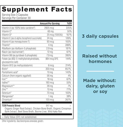 Ancient Nutrition Prenatal Vitamins, Multivitamin B12, Magnesium 90 Ct