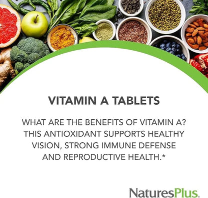 NaturesPlus Vitamin A (Palmitate) 10,000 iu 90 Vegetarian (90 Servings)