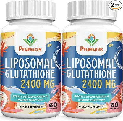 2400MG Liposomal Glutathione, Reduced L-Glutathione, Glutathione 120 Softgels