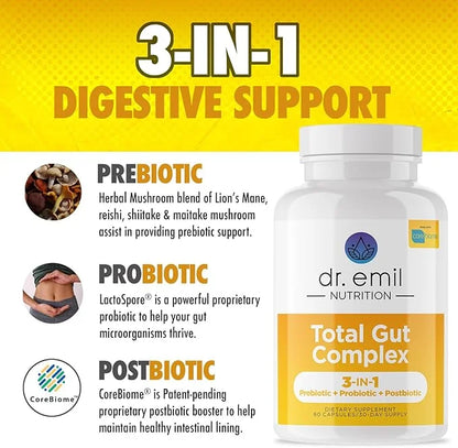 DR. EMIL NUTRITION Total Gut Health Complex 60 Capsules
