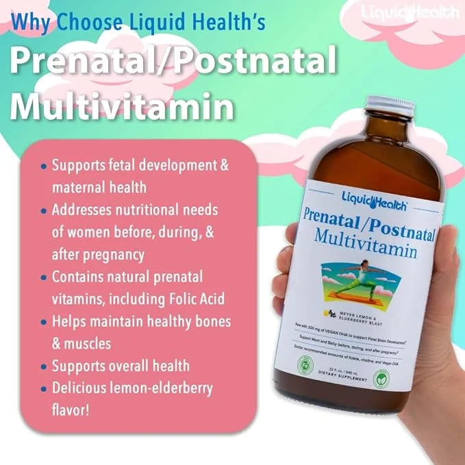 LIQUIDHEALTH Prenatal/Postnatal Multiple Liquid Women's Multivitamin (2 Pack)