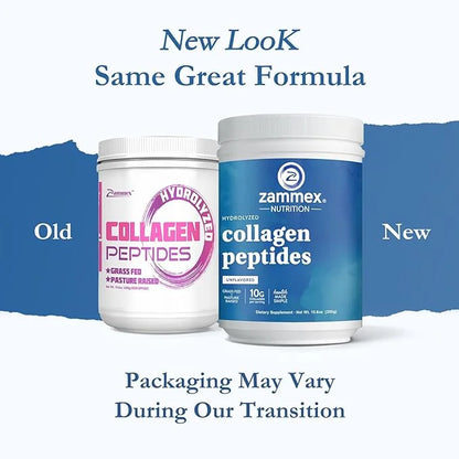 Zammex Premium Collagen Peptides Powder,Hydrolyzed Collagen Digest,30 Servings