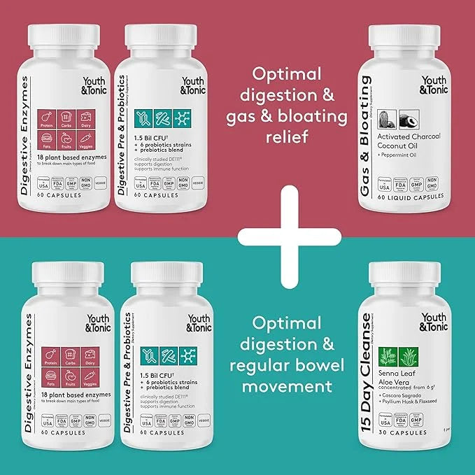 Youth & Tonic Enzymes for Digestion 60 Vegetable