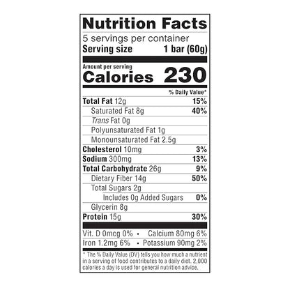 Atkins Vanilla Caramel Pretzel Protein Meal Bar, High Fiber, 2g Sugar, 4g Net Carbs, Meal Replacement, Keto Friendly, 5 Co...