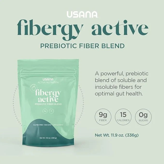 USANA Fibergy Active with Prebiotic Fiber 336 Grams 28 Servings