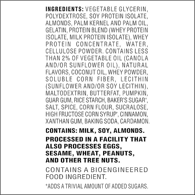 Atkins Pumpkin Pie Snack Bar, 10g Protein, 3g Net Carbs, 2g Sugar, High Fiber, 5 Count - Product Image