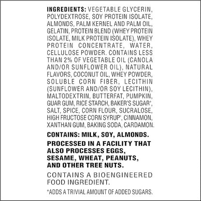 Atkins Pumpkin Pie Snack Bar, 10g Protein, 3g Net Carbs, 2g Sugar, High Fiber, 5 Count - Product Image