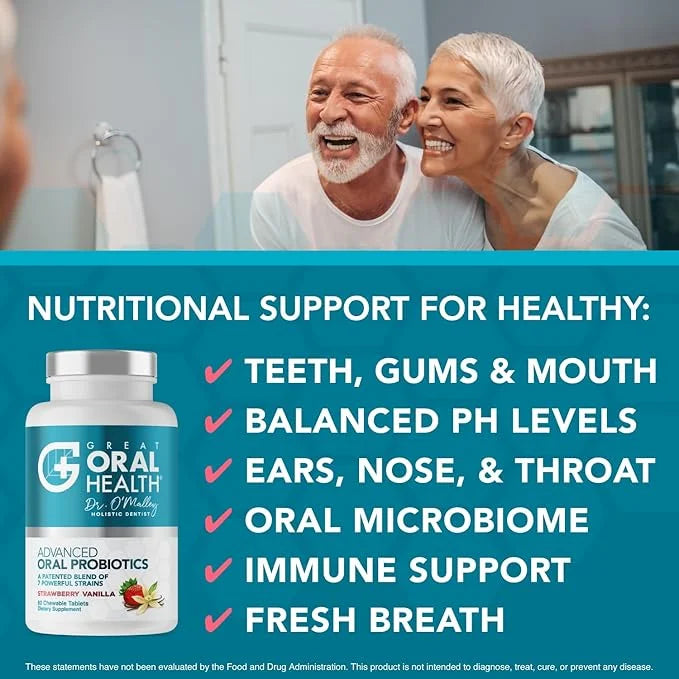 Advanced Oral Probiotics for Mouth Bad Breath Treatment for Adults, Dentist Formulated BLIS K12 M18 Oral Health Probiotics...