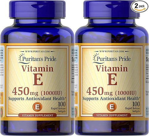 Puritan's Pride Vitamin E Supports Immune 450 mg,100 mg,100 count 2) -