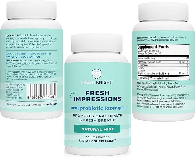 Oral Probiotics, Chewable Oral Probiotic K12, Mint 1 pack (30ct)