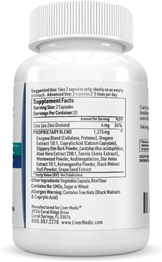 Candida Complex Oregano Oil, Digestive Enzymes, Candida Cleanse, Non-GMO Probiotic Supplement with Organic Herbs, Caprylic...