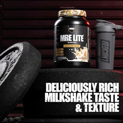 REDCON1 MRE Lite Whole Food Protein Powder, Vanilla Milkshake - Low Carb & Whey Free Meal Replacement with Animal Protein ...