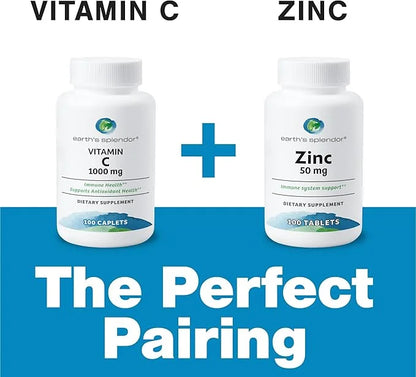 Earth's Splendor Vitamin C 1000 mg (100 Caplets, 3+ Month 2 Pack