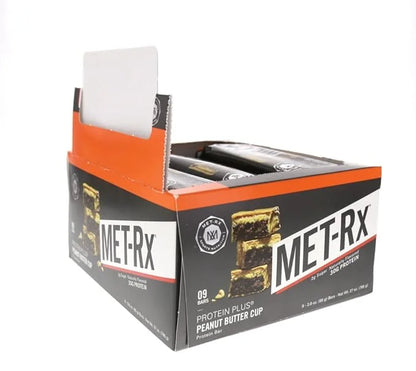 MET-Rx Protein Plus Bar, Great as Healthy Meal Replacement, Snack, and Help Support Energy, Gluten Free, Peanut Butter Cup...