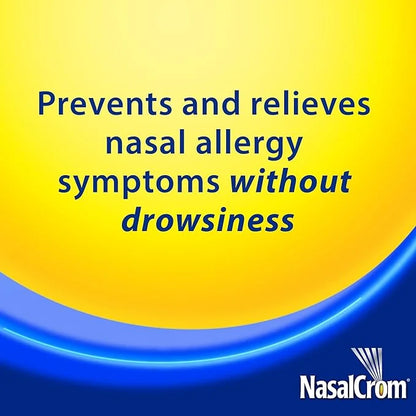 NasalCrom Nasal Spray Allergy Symptom Controller | 200 Sprays | .88 FL OZ (2 Pack) - Product Image
