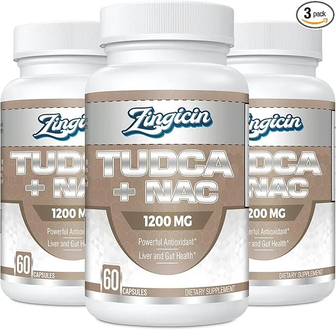TUDCA with NAC Supplement 1200mg 180 Capsules,Powerful