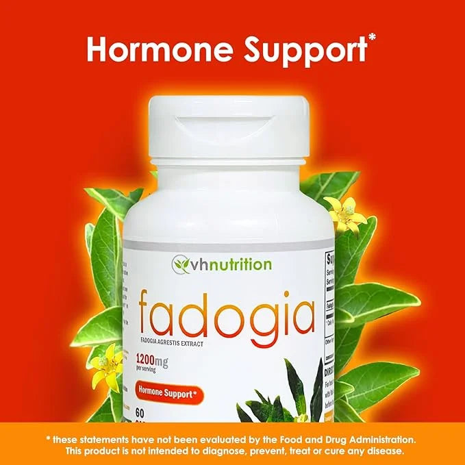 VH Nutrition FADOGIA AGRESTIS | 1200mg Per Serving | Men's Hormonal Support* | Natural Vitality and Energy Boost | Support...