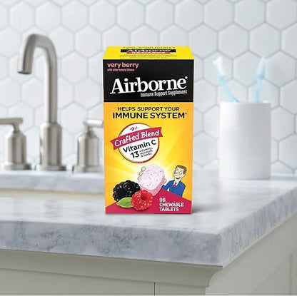 Airborne 1000mg Vitamin C Chewable Tablets 96 Chewable