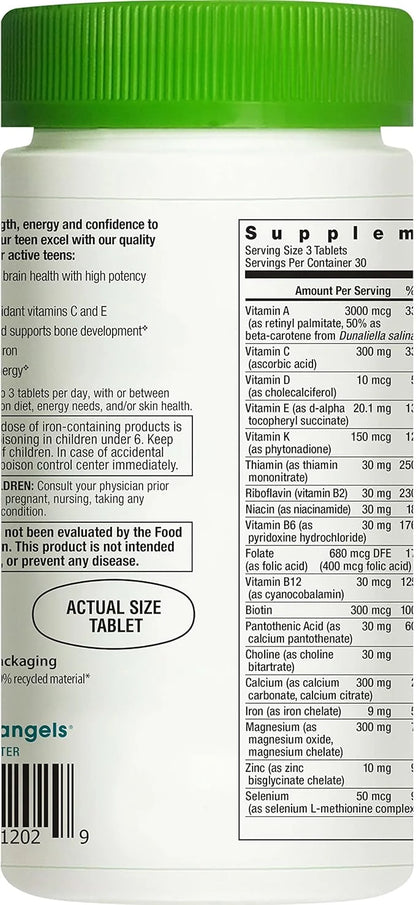 Rainbow Light Multivitamin for Teens, Vitamin 90 Tablets