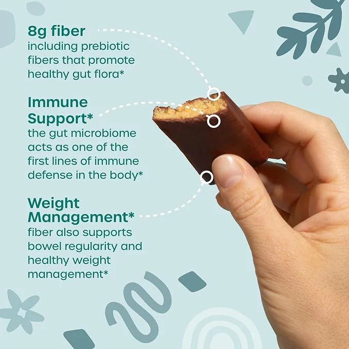 Fx Cocommune Fiber Supplement Bars - 8g Fiber with Prebiotic Fiber for Gut Health, Metabolism and Immune Support* - Vegan ...