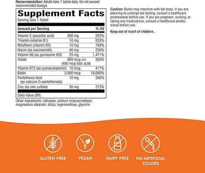 Nature's Way Biotin Forte with Zinc, 60 Tablets
