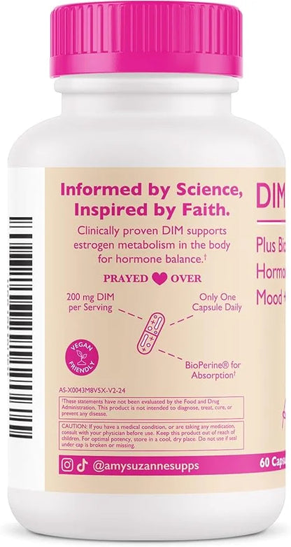200 DIM Supplement for Women - Estrogen Metabolism and Hormone Harmony for Menopause, Perimenopause & PMS Support - DIM Pl...